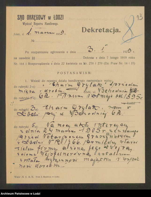 Obraz 15 z jednostki "Chaim Grylak- sprzedaż mięsa i drobiu"