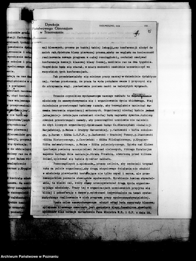 Obraz 18 z jednostki "Państwowe Gimnazjum Klasyczne- Trzemeszno"