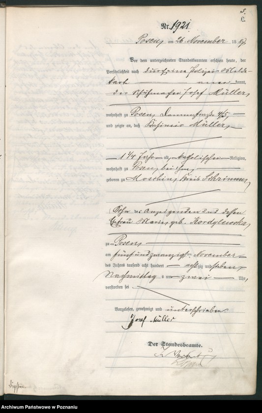 Obraz 6 z jednostki "Księga zgonów t. V"