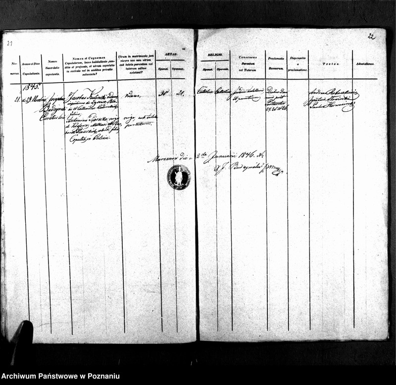Obraz 14 z jednostki "Libri metrices baptisatorum, desponsatorum, mortuorum"