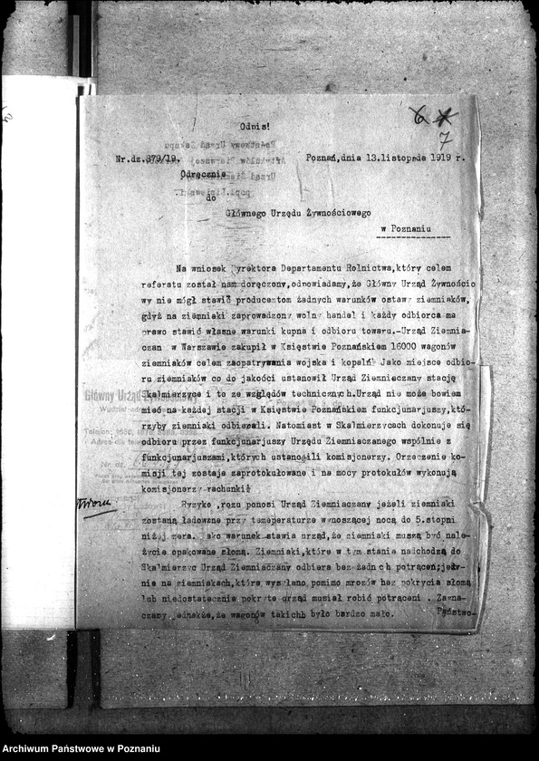 Obraz 11 z jednostki "Sprawy szczegółowo-administracyjne Aprowizacja Kongresówki"