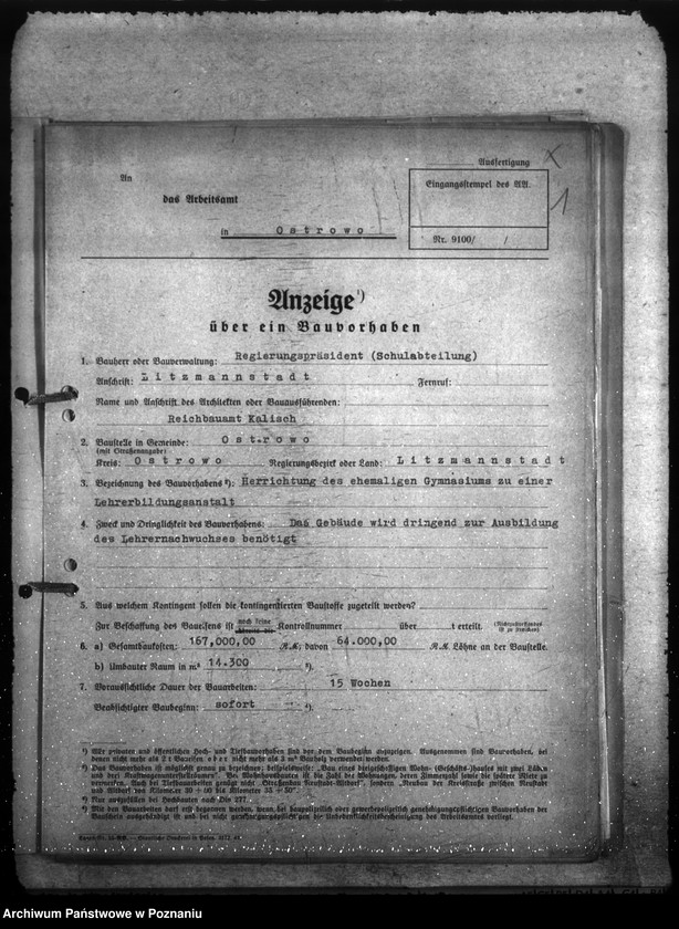 Obraz 5 z jednostki "Instandsetzung und Herrichtung der Gebäde für Lehranstalten"