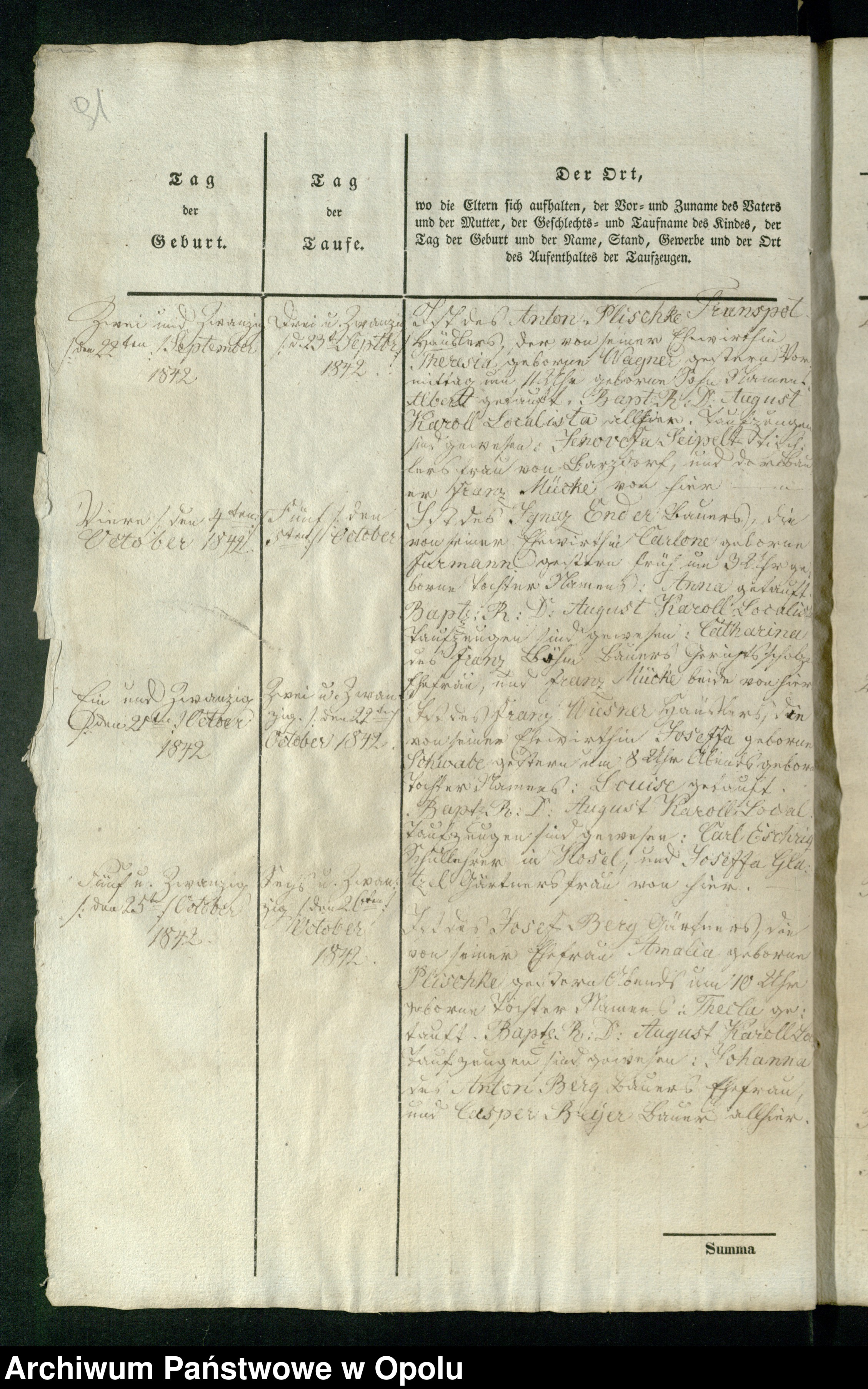 Skan z jednostki: Generalakten über Kirchenduplikate der Pfarrei Heinersdorf Geburten 1840 bis 1848, Heiraten 1840 bis [...] 1848 und Sterbefälle 1840 bis 1848