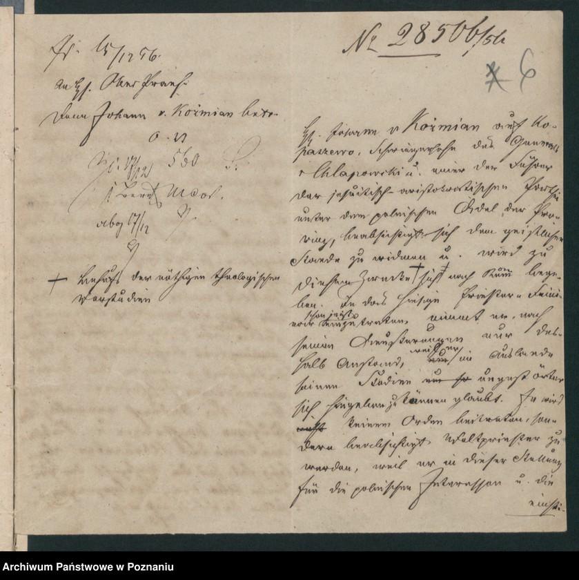 Obraz 10 z jednostki "A. betr. Stanislaus und Johann von Koźmian"