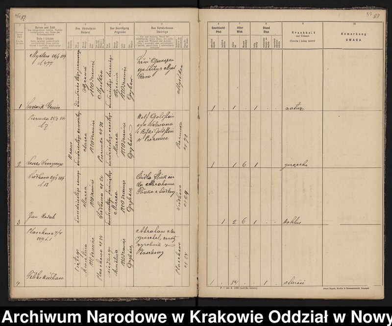 Obraz 18 z jednostki "[Księgi stanu cywilnego - urodzenia, małżeństwa, zgony]"