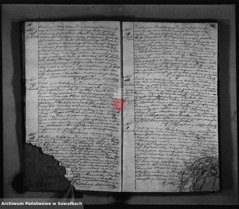 Obraz 11 z jednostki "Duplikat Aktów Urodzonych Zaślubionych i Zeiscia w Parafii Bakałarzewskiej za rok 1847"