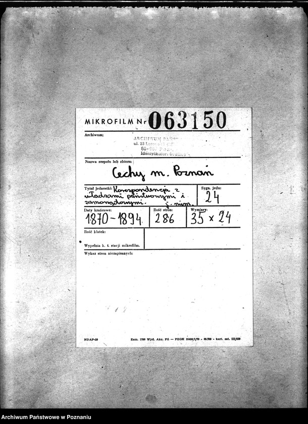 Obraz 2 z jednostki "[Korespondencja z władzami państwowymi i samorządowymi]"