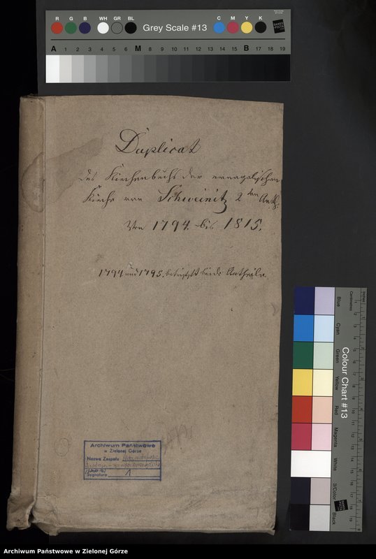 Obraz z jednostki "Kirchen Buch von Schweinitz wom Gräflich v Schlabrendorf Antheil von 1794 bis 1815"