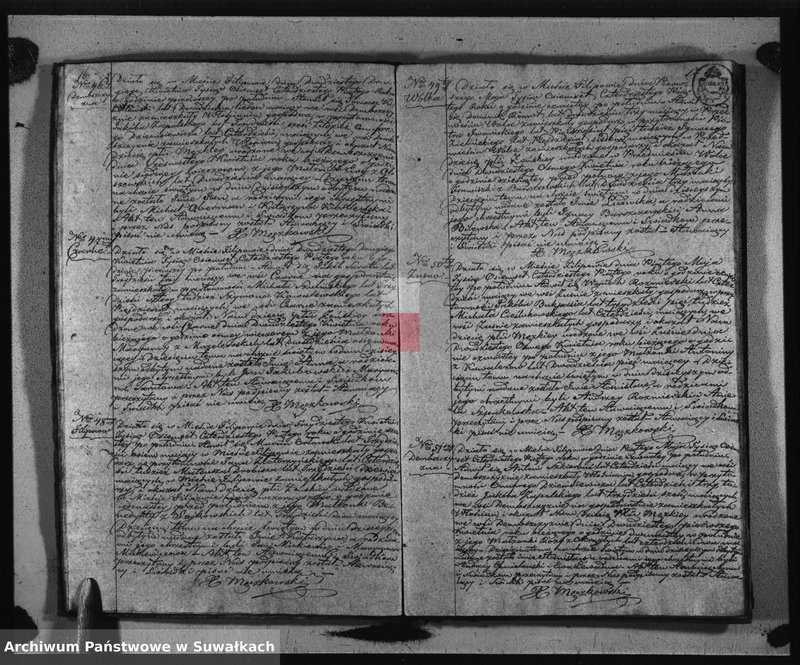 image.from.unit.number "Duplikat Urodzonych, Zaślubionych i Zejscia Parafii Filipowskiej za rok 1845"