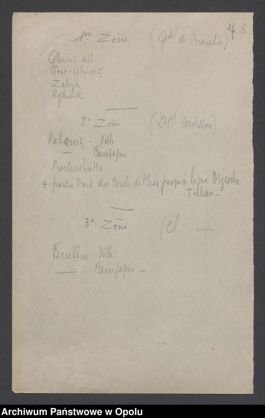 Obraz 11 z jednostki "Etat de Siege-Generalites-Notes de Principe-Renseignements-Organisations de Combat /Koerspondencja i zarządzenia dotyczące stanu wyjątkowego/Raporty dzienne o sytuacji wojskowej, incydenty, obwieszczenia/ 2.06.-1.07.1922"