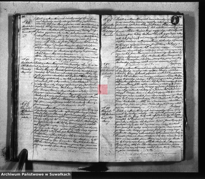 image.from.unit.number "Duplikat parafii wiżayńskiey urodzonych, zaślubionych i umarłych 1834 roku"