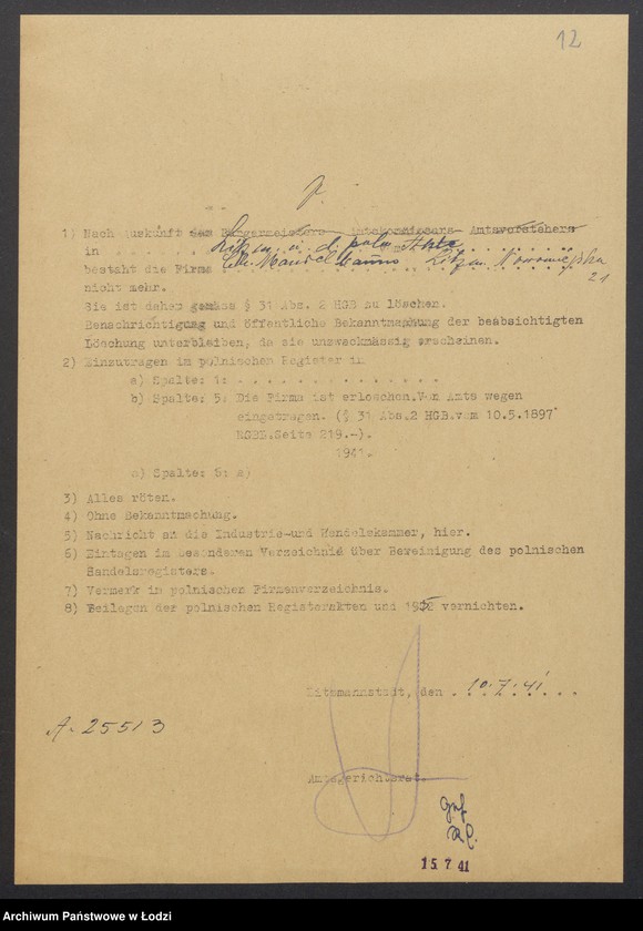 Obraz 14 z jednostki "Chaim Pinkwas Mandelbaum- sprzedaż pończoch i galanterii"