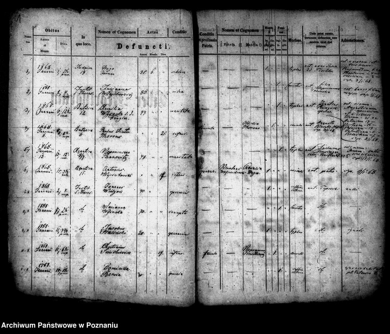 Obraz 2 z jednostki "Księga zgonów"