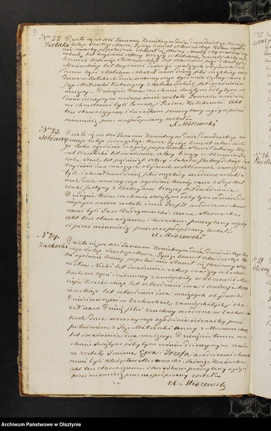 image.from.unit.number "Duplikat Skaładający się z 3-ech Oddziałow z Akt Urodzeń, d-o Zaslubień, d-o Zejscia Parafii Janowieckiej przeznaczony do zapisywania Akt wspomnianych na rok 1840"