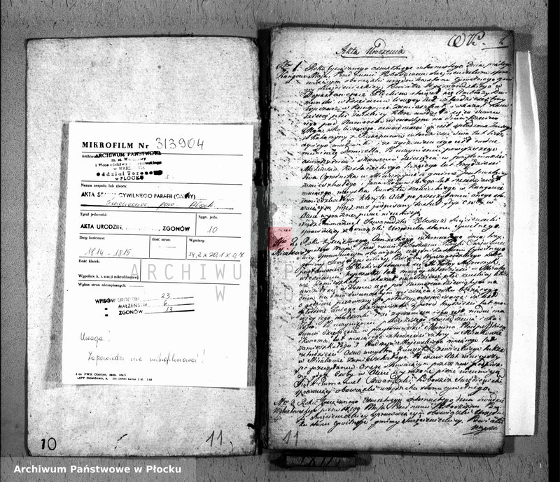 image.from.unit.number "Akta urodzeń, małzeństw i zgonów"