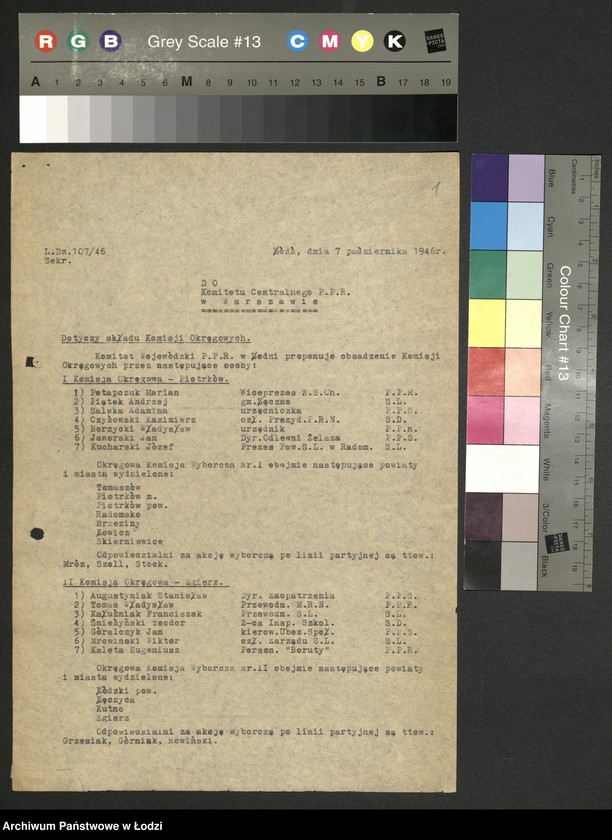 Obraz 2 z jednostki "Wybory do Sejmu - korespondencja [w sprawie przygotowań meldunek o przebiegu wyborów oraz instrukcja Komitetu Centralnego dotycząca partyjnej Trójki Wyborczej]"