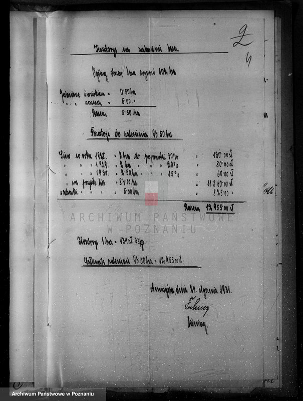 Obraz 8 z jednostki "Nadzór nad lasami/ majątku Klempicz powiatu czarnkowskiego"