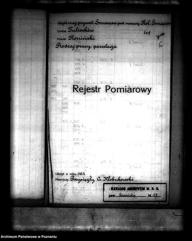 Obraz 10 z jednostki "Rejestr pomiarowy części majątku Smaszew pod nazwą kol. Smaszew powiatu konińskiego"