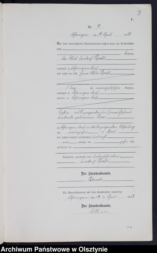 image.from.unit.number "Sterbe-Neben-Register Nr 1-26"