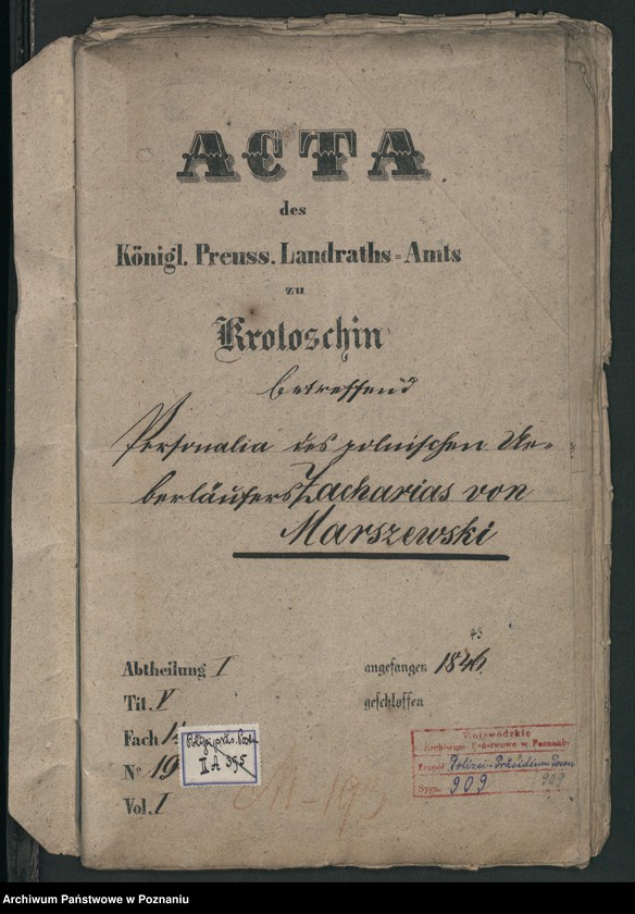 Obraz 2 z jednostki "A. betr. Zacharias von Marczewski"