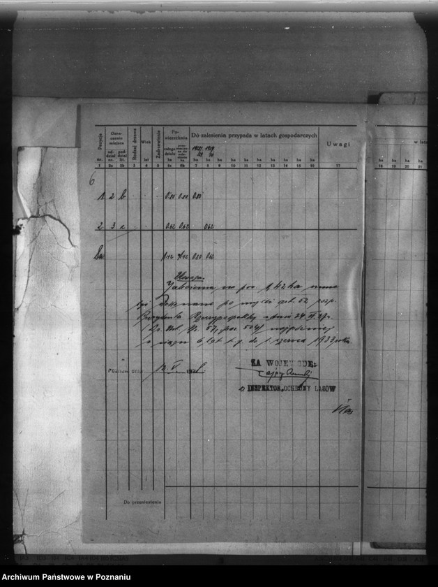 Obraz 9 z jednostki "Program urządzenia gospodarstwa leśnego dla lasu majętności Glinno powiat poznański 1928-1938"