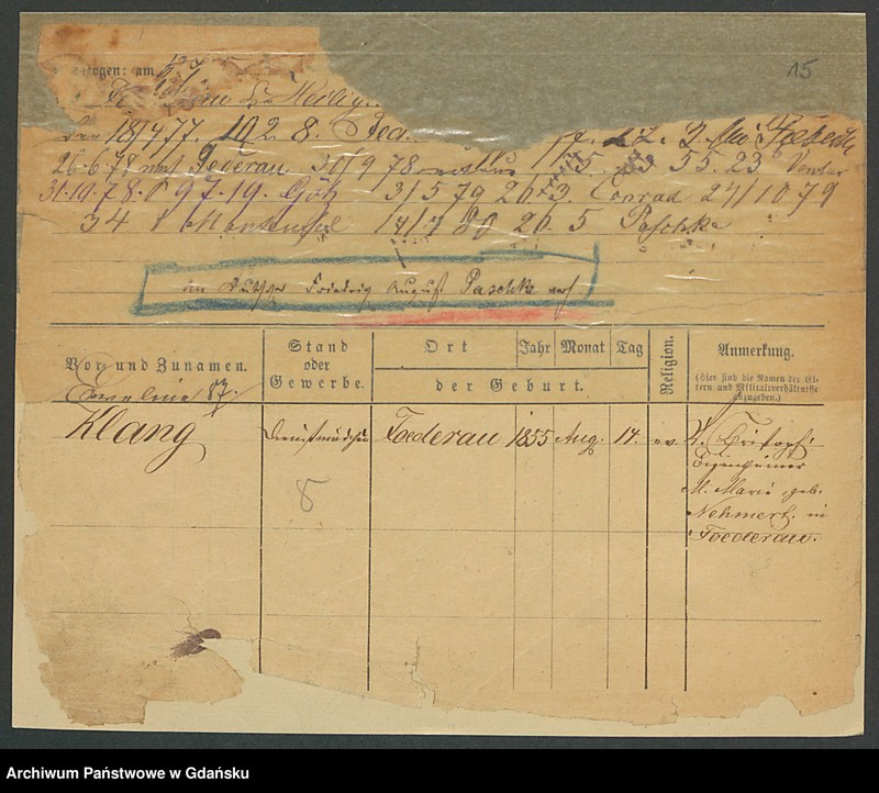 image.from.unit.number "Karty meldunkowe: Klang - Klatt J."