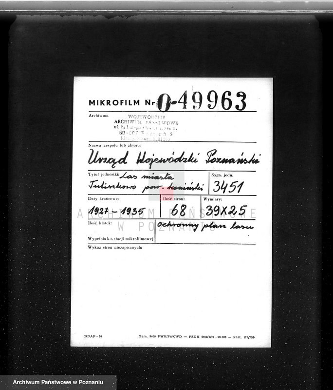 Obraz 2 z jednostki "Las miasta Tuliszkowo powiat koniński"