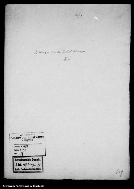 image.from.unit.number "Rechnungen über Zahlungen des Ernst Graf von Finckenstein für Justitzbelehnungen im Amte Schönberg"