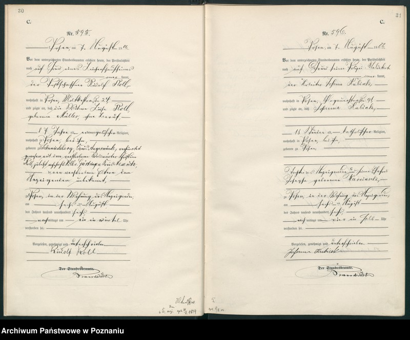 Obraz 18 z jednostki "Księga miejscowa zgonów"