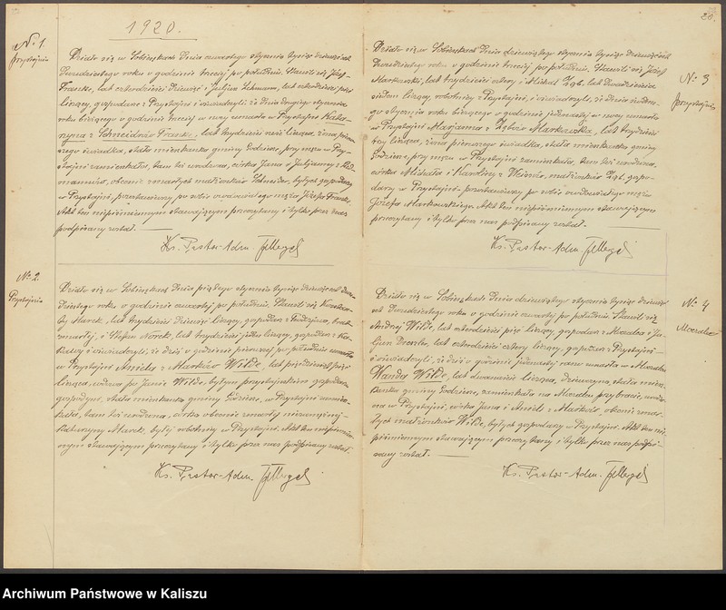 Obraz 18 z jednostki "Duplikat aktów stanu cywilnego urodzeń, zejść i ślubów"