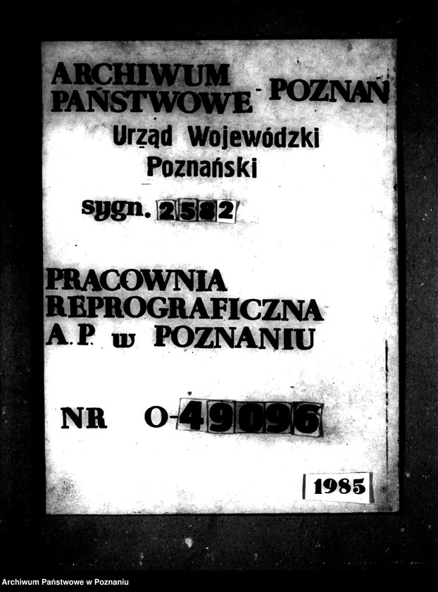 Obraz 1 z jednostki "Operat szacunkowy majątku Prusim-Rozbitek powiatu międzychodzkiego"