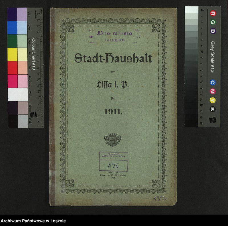 Obraz 2 z jednostki "[Stadthaushalt von Lissa]"