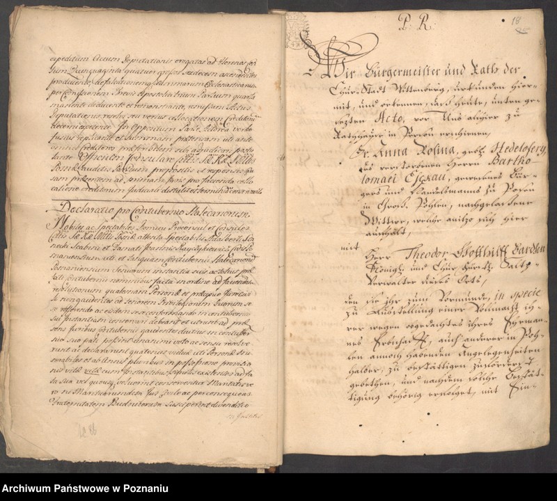 Obraz 19 z jednostki "Prothocollum officii consularis civitatis Posnaniae."