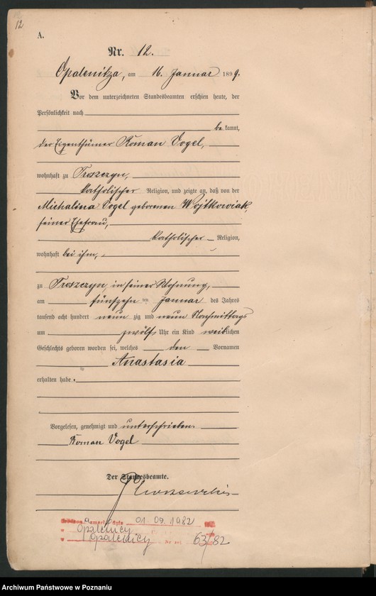 Obraz 15 z jednostki "Księga urodzeń"