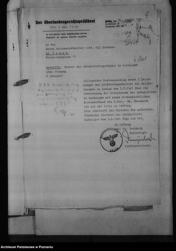 Obraz 13 z jednostki "Amtsgericht Radziejów"