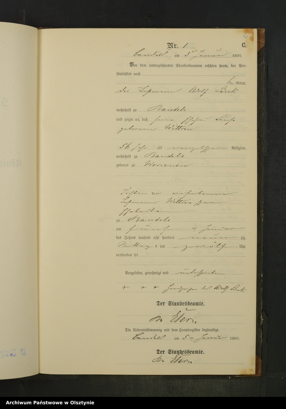 image.from.unit.number "Sterbe-Neben-Register Nr 1 - 33"