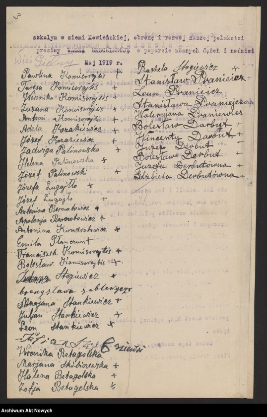 image.from.unit.number "Litwa, Suwalskie, Białoruś (rezolucje ludności w związku z zajęciem Wilna przez wojska polskie)"