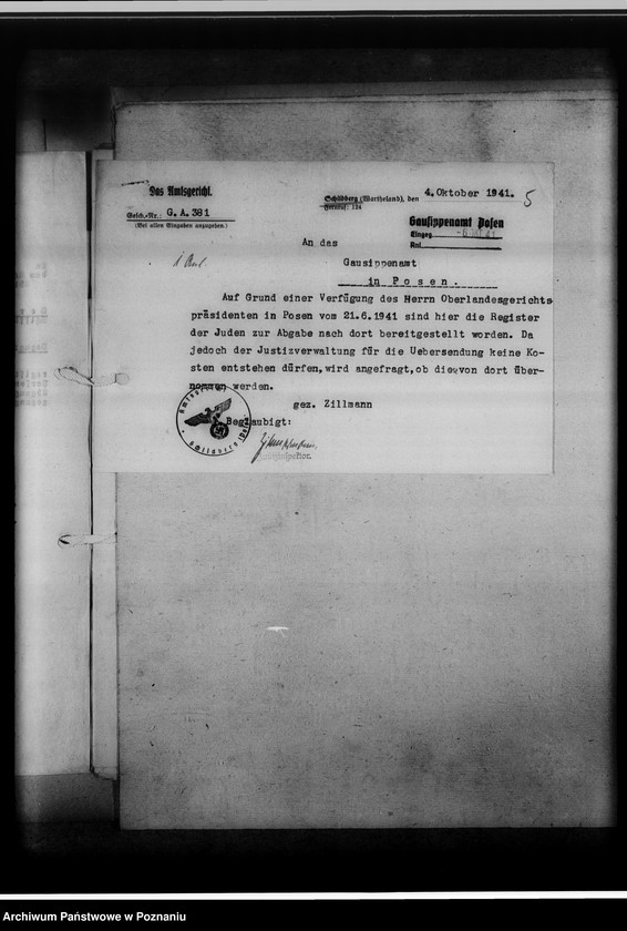 image.from.unit.number "Judenregister [Kępno, Ostrzeszów]"