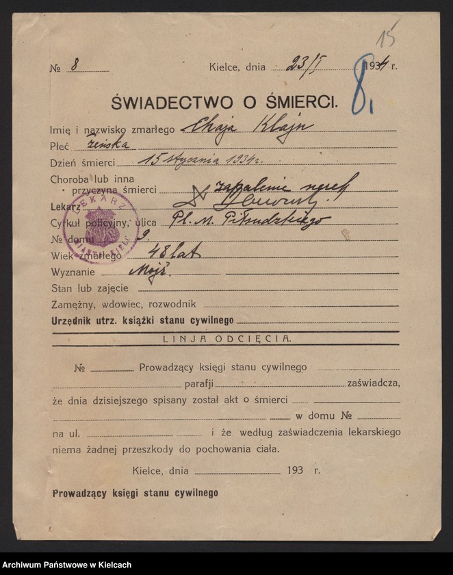 image.from.unit.number "Załączniki do akt zgonu Okręgu Bożniczego Kielce za rok 1934"