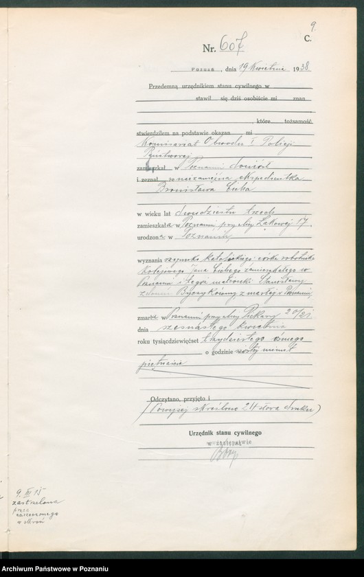 Obraz 11 z jednostki "Księga miejscowa zgonów tom II [Rejestr główny zgonów]"