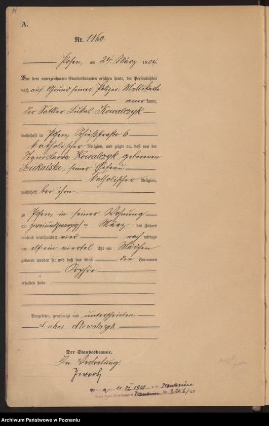 Obraz 15 z jednostki "Księga miejscowa urodzeń tom III"