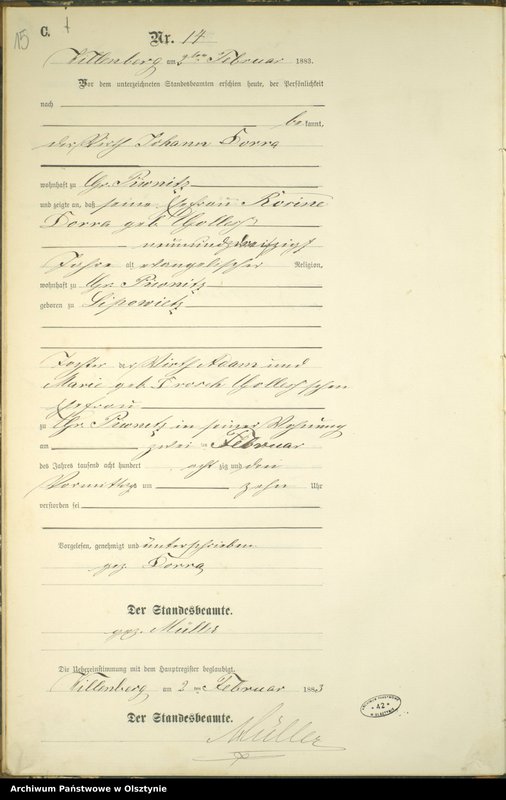 image.from.unit.number "Sterbe-Neben-Register Nr 1 - 161"