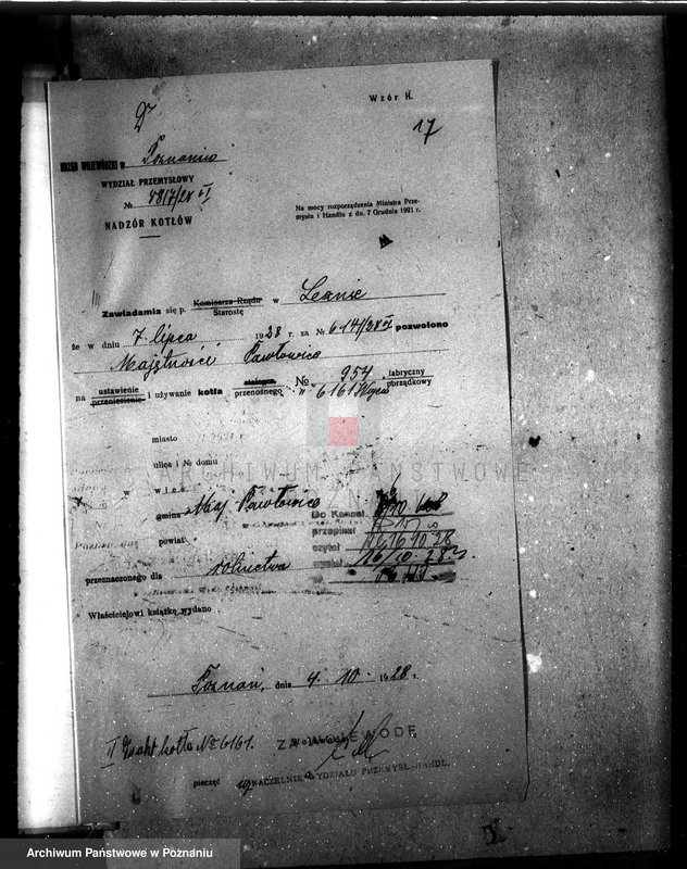 Obraz 20 z jednostki "Majętność Pawłowice, pow. leszczyński nr woj. kotła 6161"