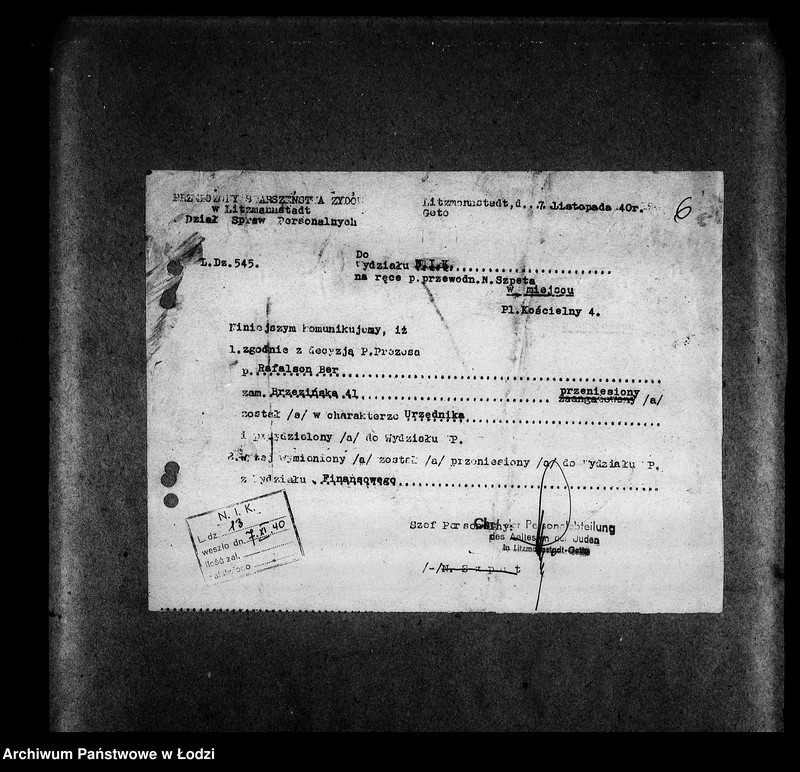 Obraz 9 z jednostki "[Korespondencja z wydziałami i resortami pracy w sprawach kontroli]"