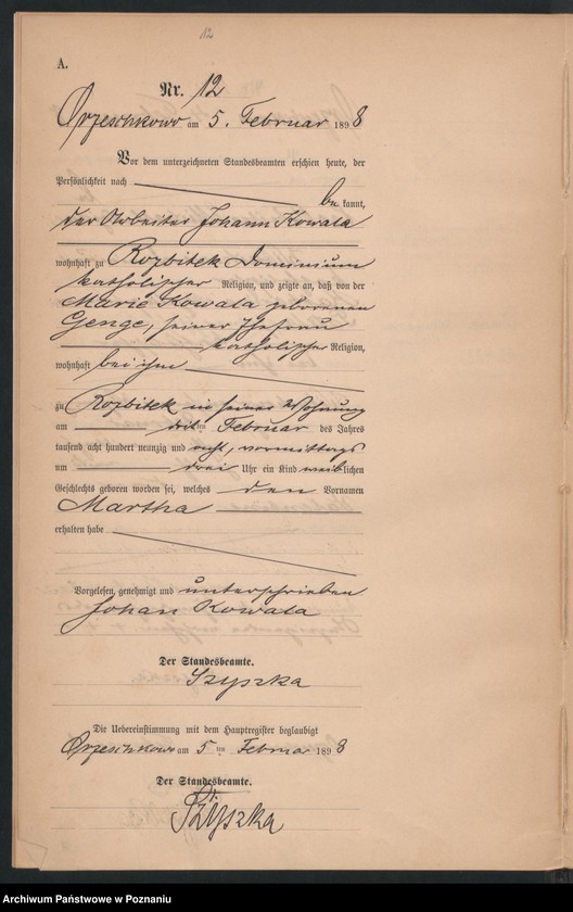 Obraz 15 z jednostki "Księga urodzeń"