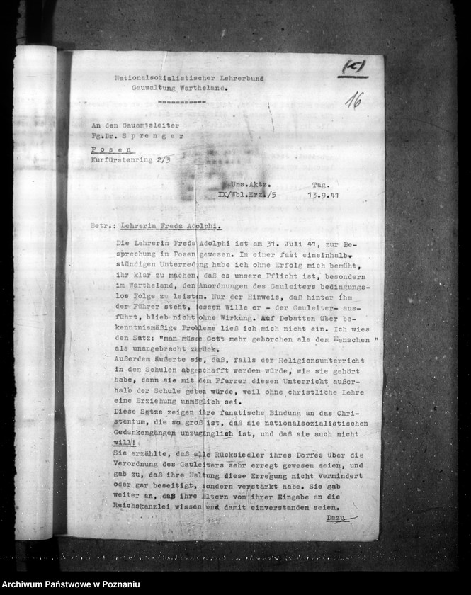 Obraz 20 z jednostki "Abordnung, Versetzung und Aufhebung der Abordnung der Lehrer"