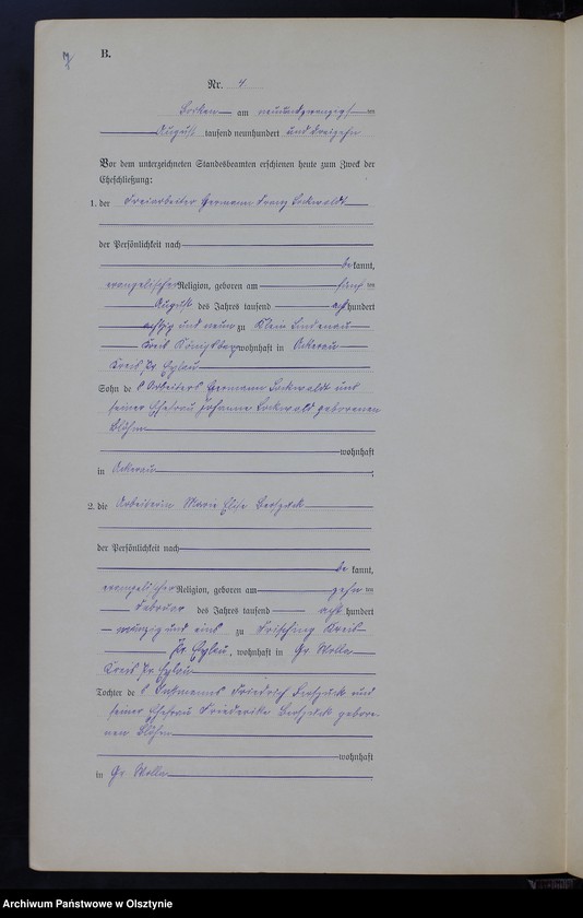 image.from.unit.number "Heiraths-Neben-Register Nr 1 - 7 [ Księga małżeństw - wtóropis ]"
