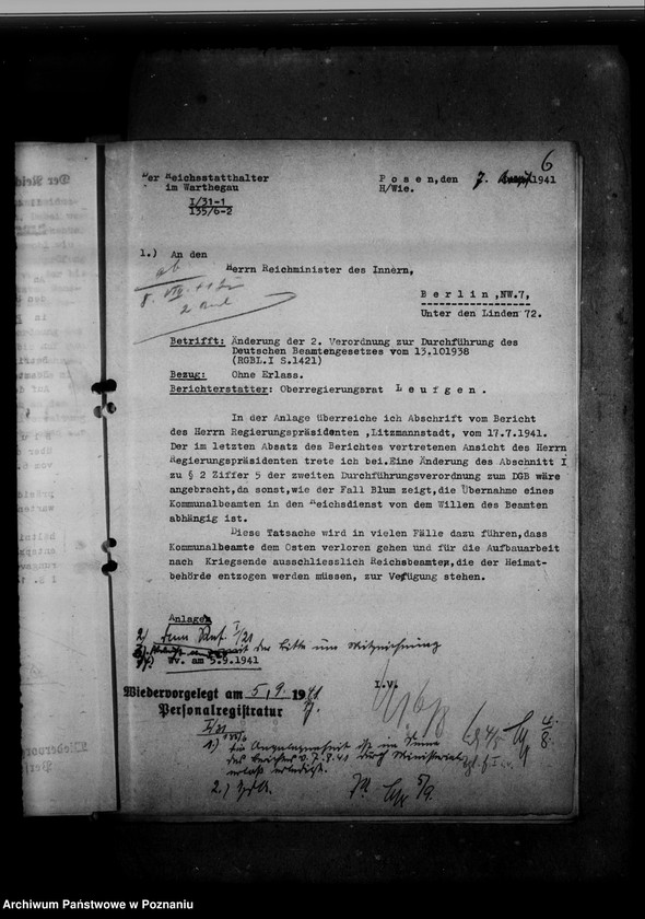 Obraz 11 z jednostki "Abordnung von Beamten"