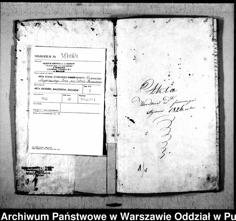 image.from.unit.number "Akta urodzeń, małżeństw i zgonów"
