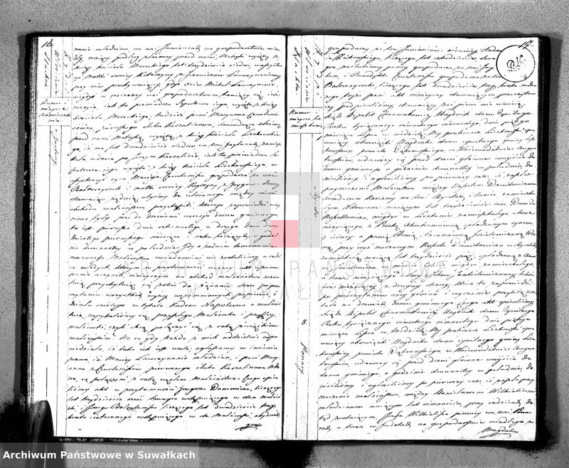 Obraz 11 z jednostki "Księga Aktów Zaślubionych Urzędnika Stanu Cywilnego Gminy Liszkowskiey od 1- go stycznia 1818 roku"